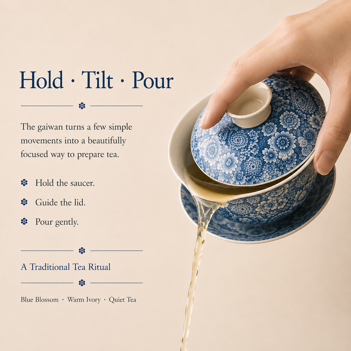 Blue Blossom Gaiwan – 150 mL