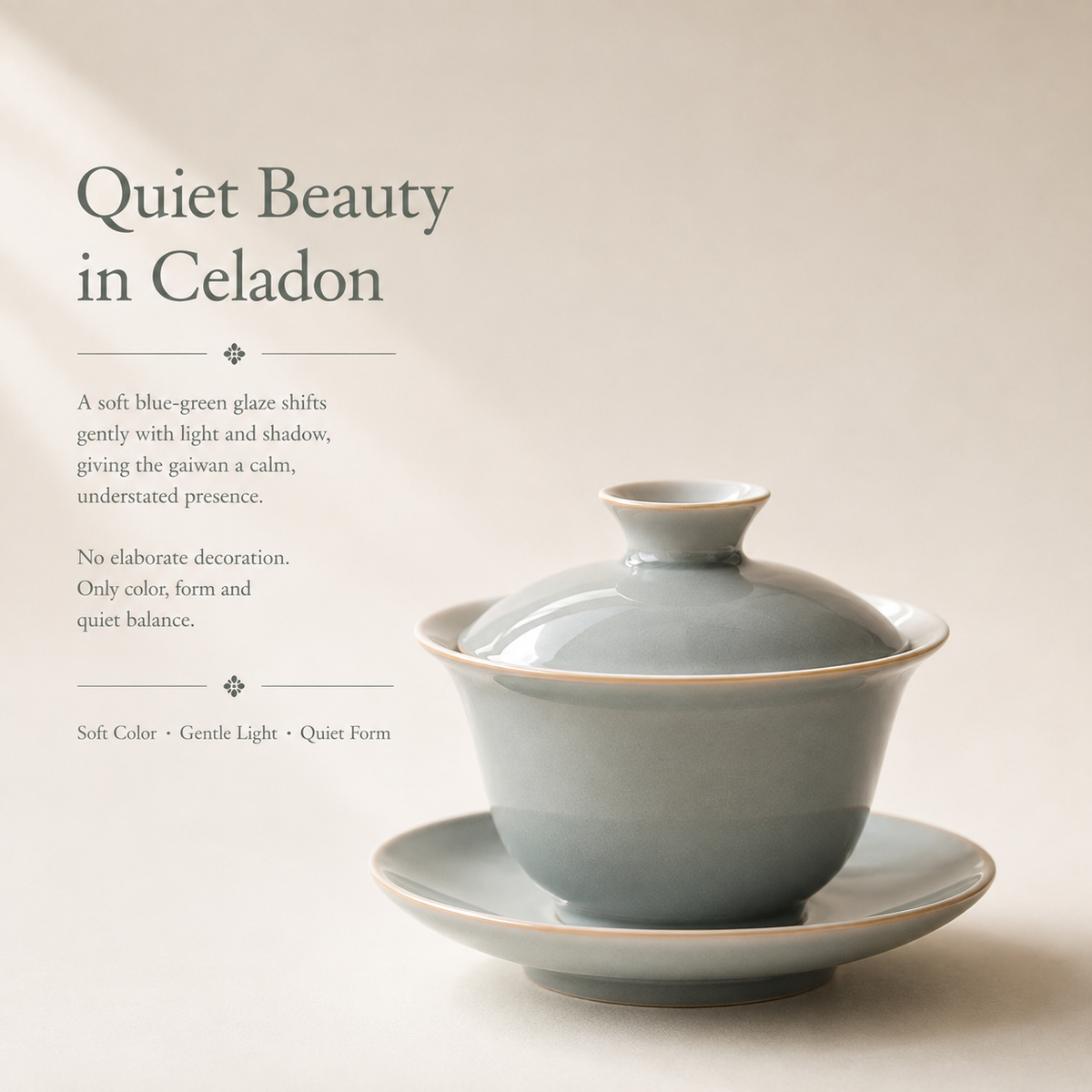 Misty Mountain Celadon Gaiwan – 100 mL
