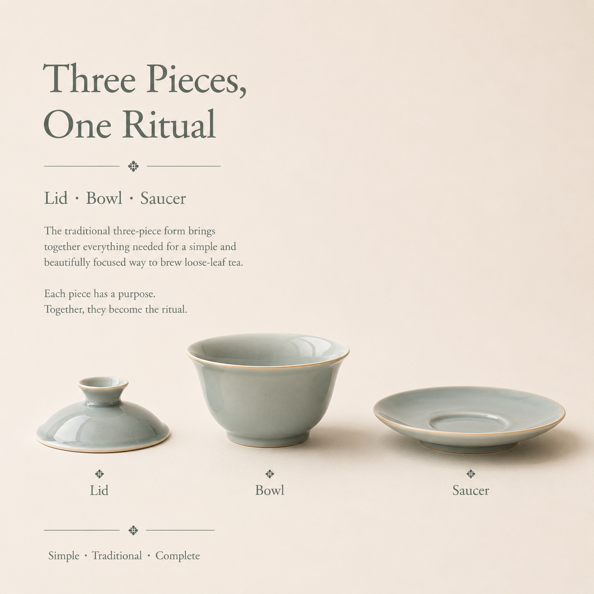Misty Mountain Celadon Gaiwan – 100 mL