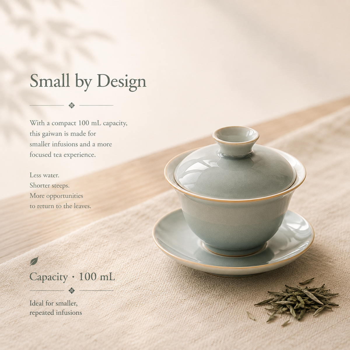 Misty Mountain Celadon Gaiwan – 100 mL