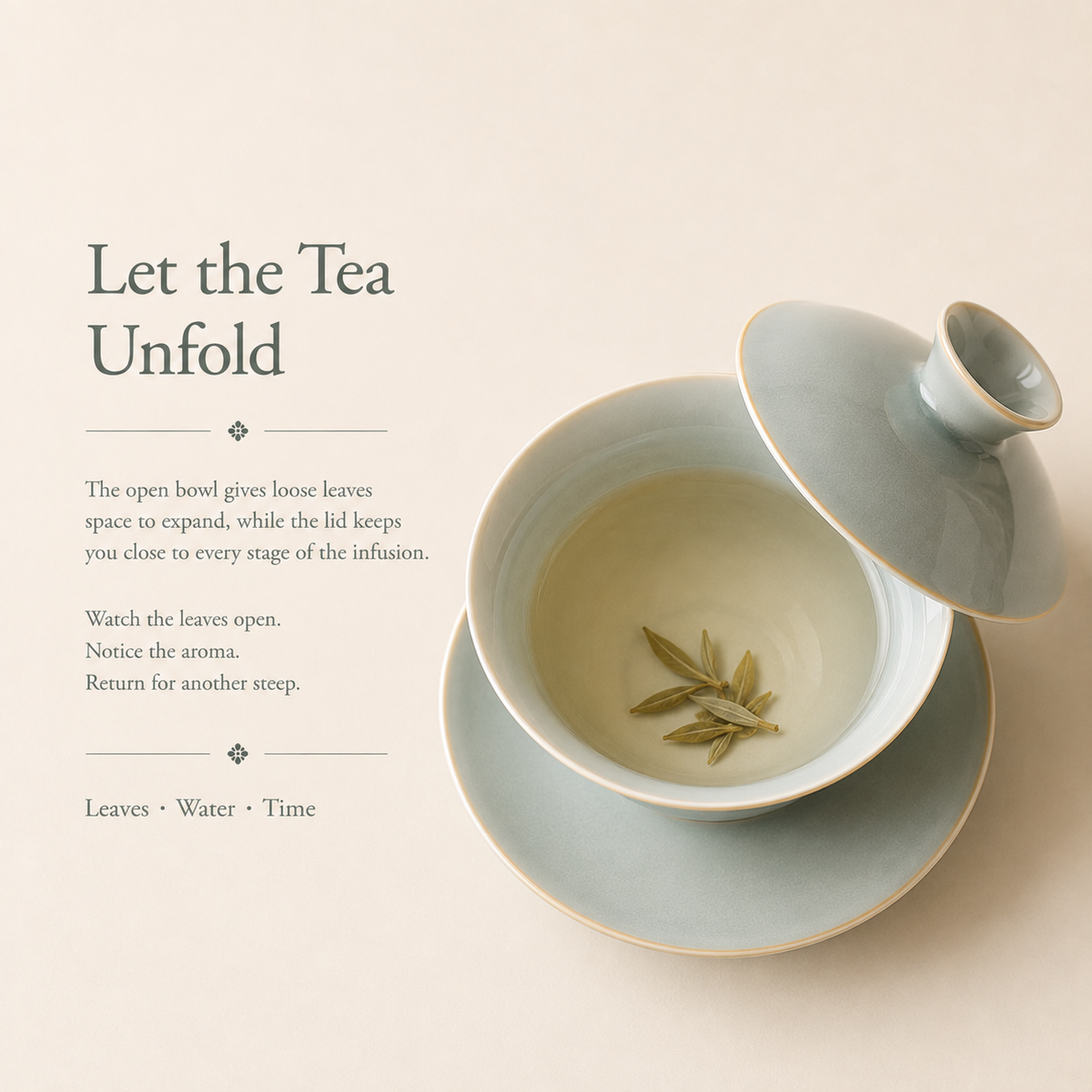 Misty Mountain Celadon Gaiwan – 100 mL