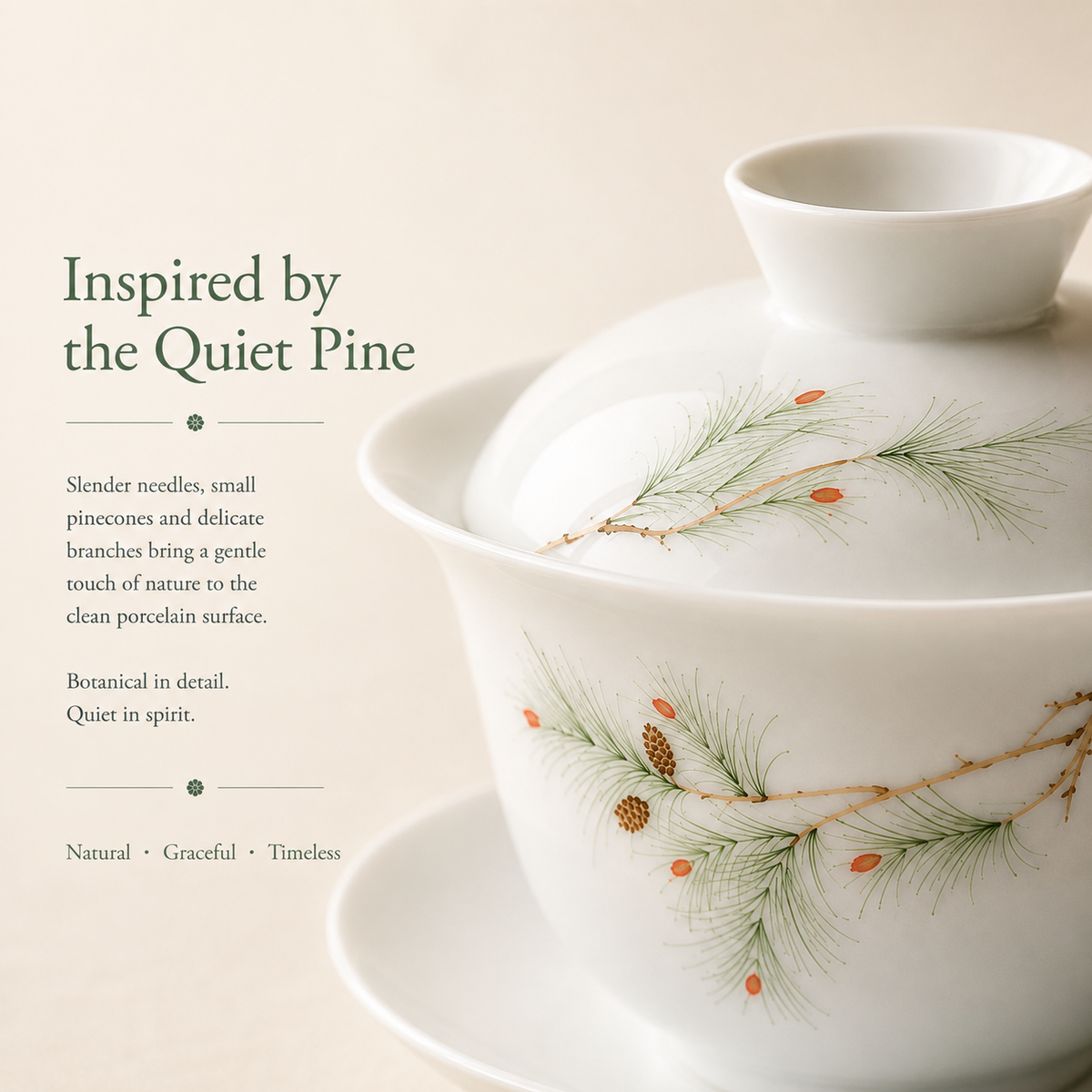 Pine Branch Gaiwan – 125 mL