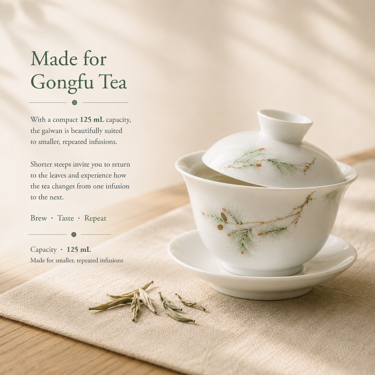 Pine Branch Gaiwan – 125 mL