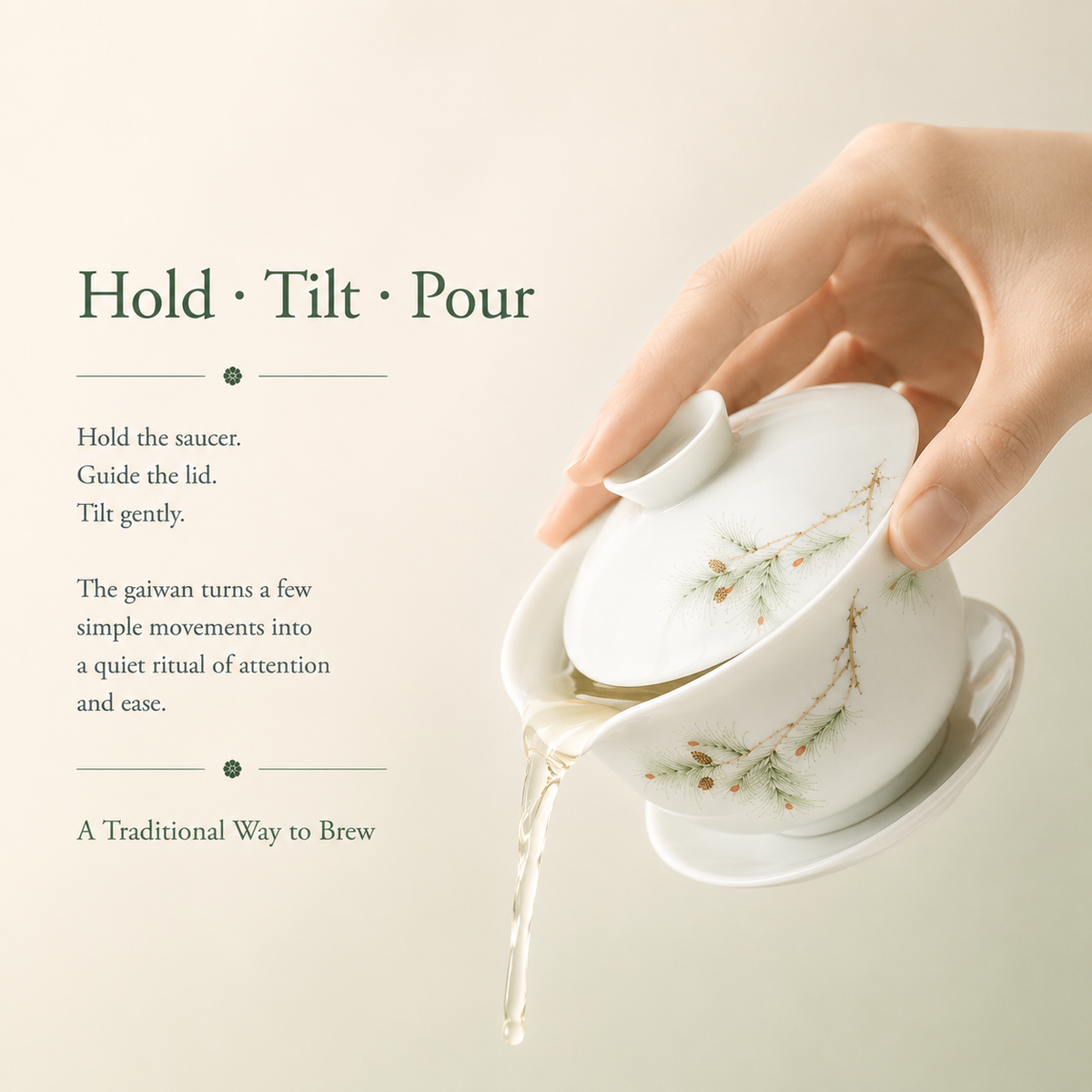 Pine Branch Gaiwan – 125 mL