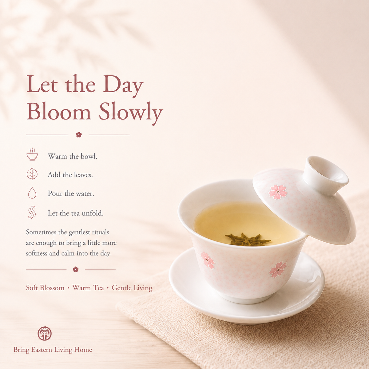 Blush Cherry Blossom Gaiwan – 165 mL