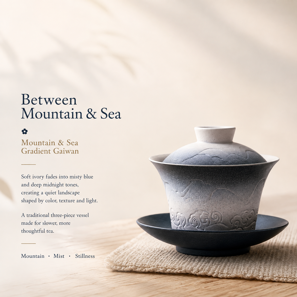 Mountains & Sea Gradient Gaiwan – 120 mL