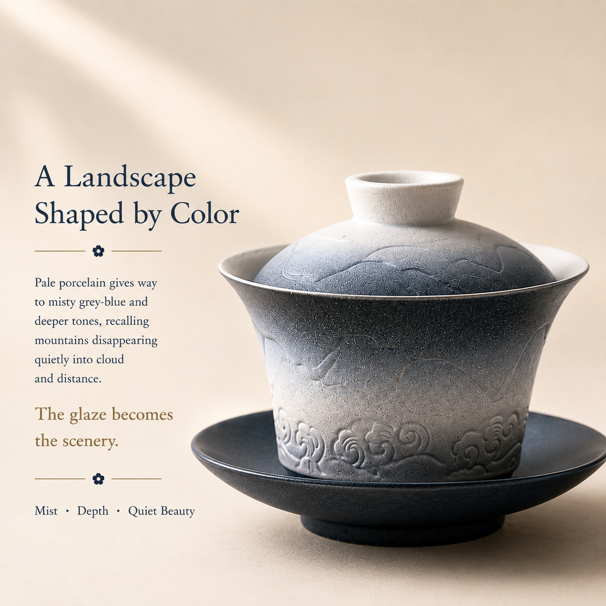 Mountains & Sea Gradient Gaiwan – 120 mL