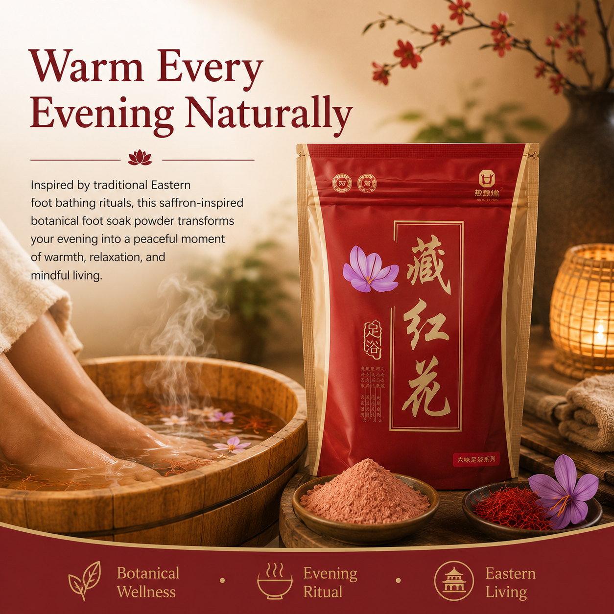 Safflower Herbal Foot Soak Powder