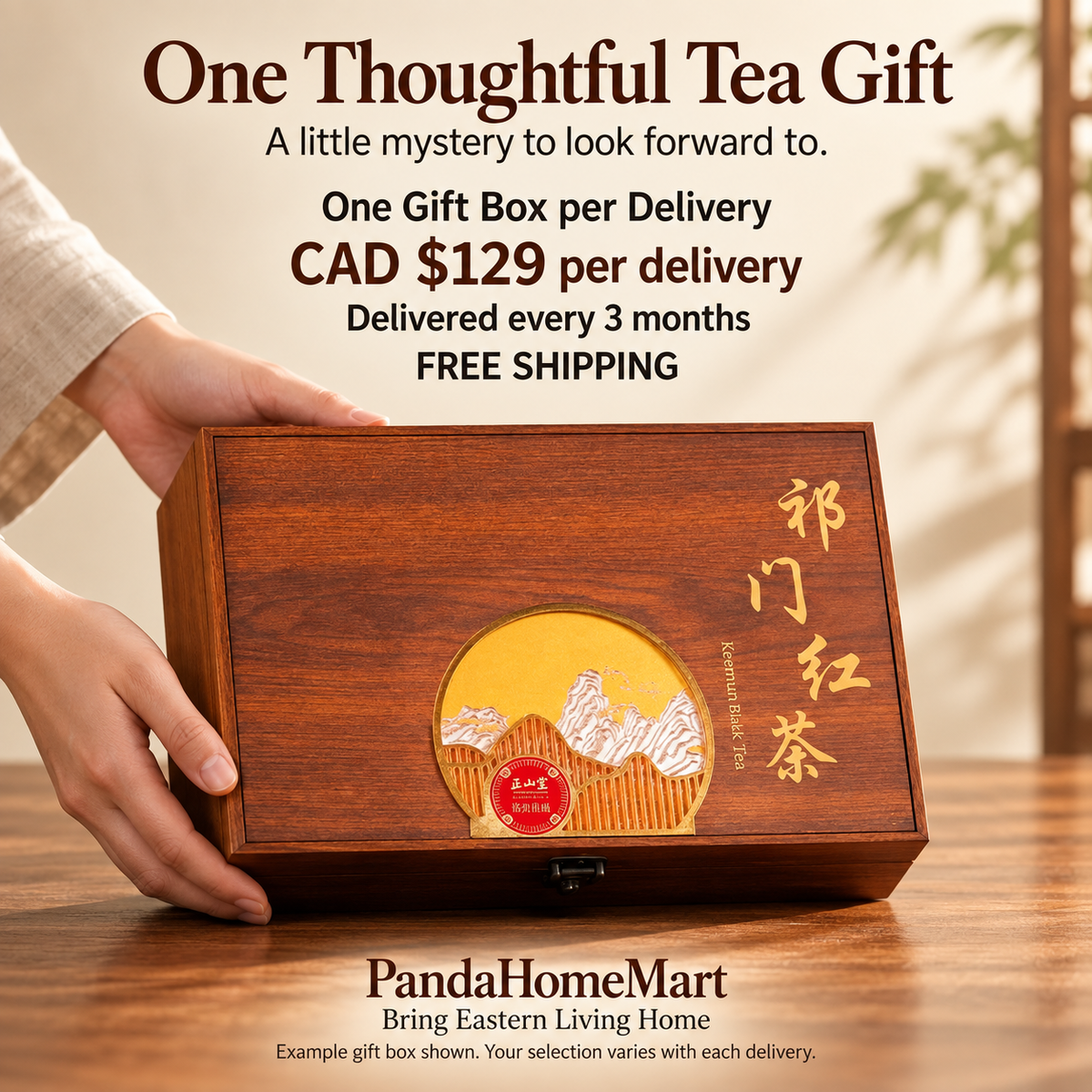 Mystery Tea Gift Box Subscription CAD $129 every 3 months