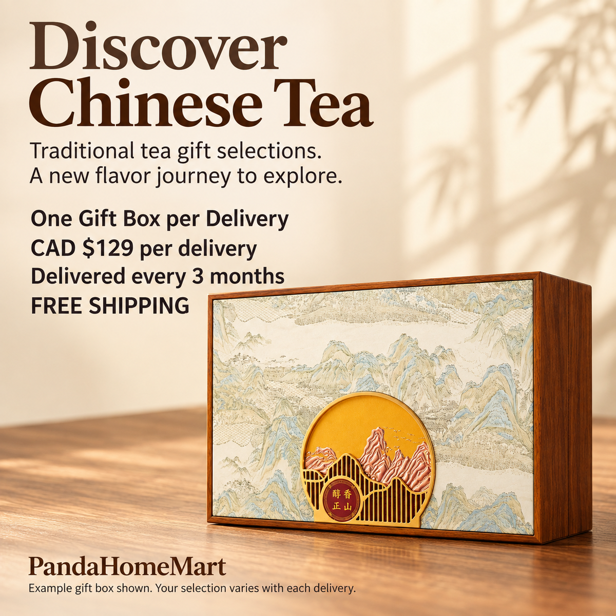 Mystery Tea Gift Box Subscription CAD $129 every 3 months