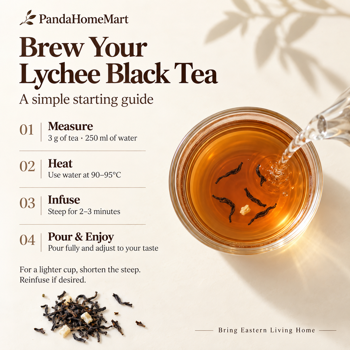 Lychee Black Tea – Fruity Chinese Loose Leaf Tea 250 g