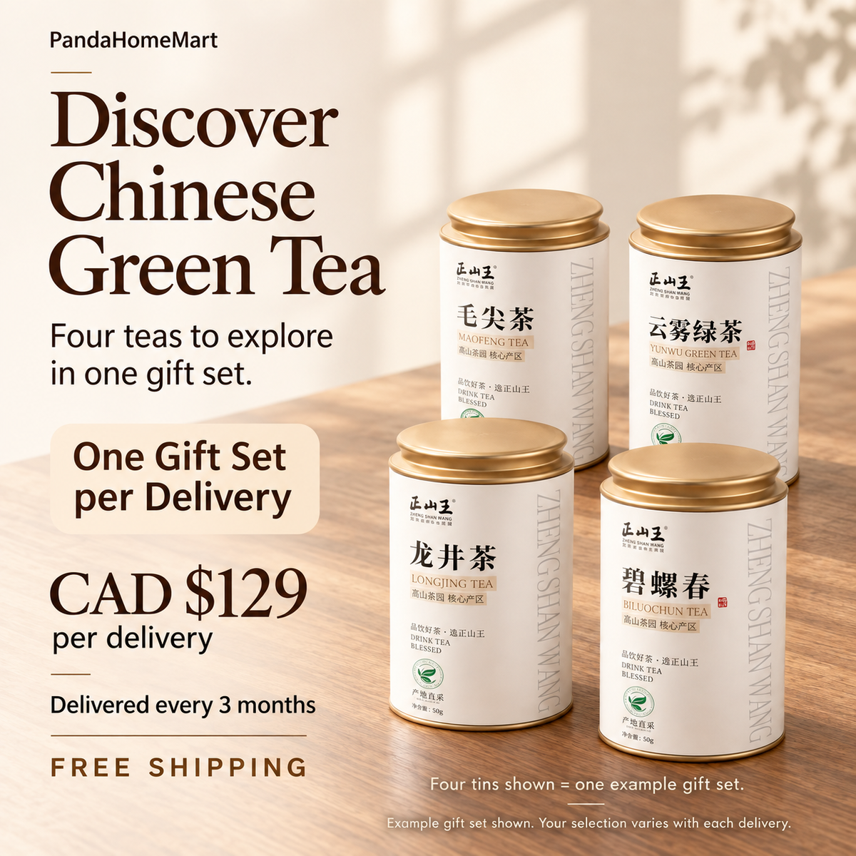 Mystery Tea Gift Box Subscription CAD $129 every 3 months