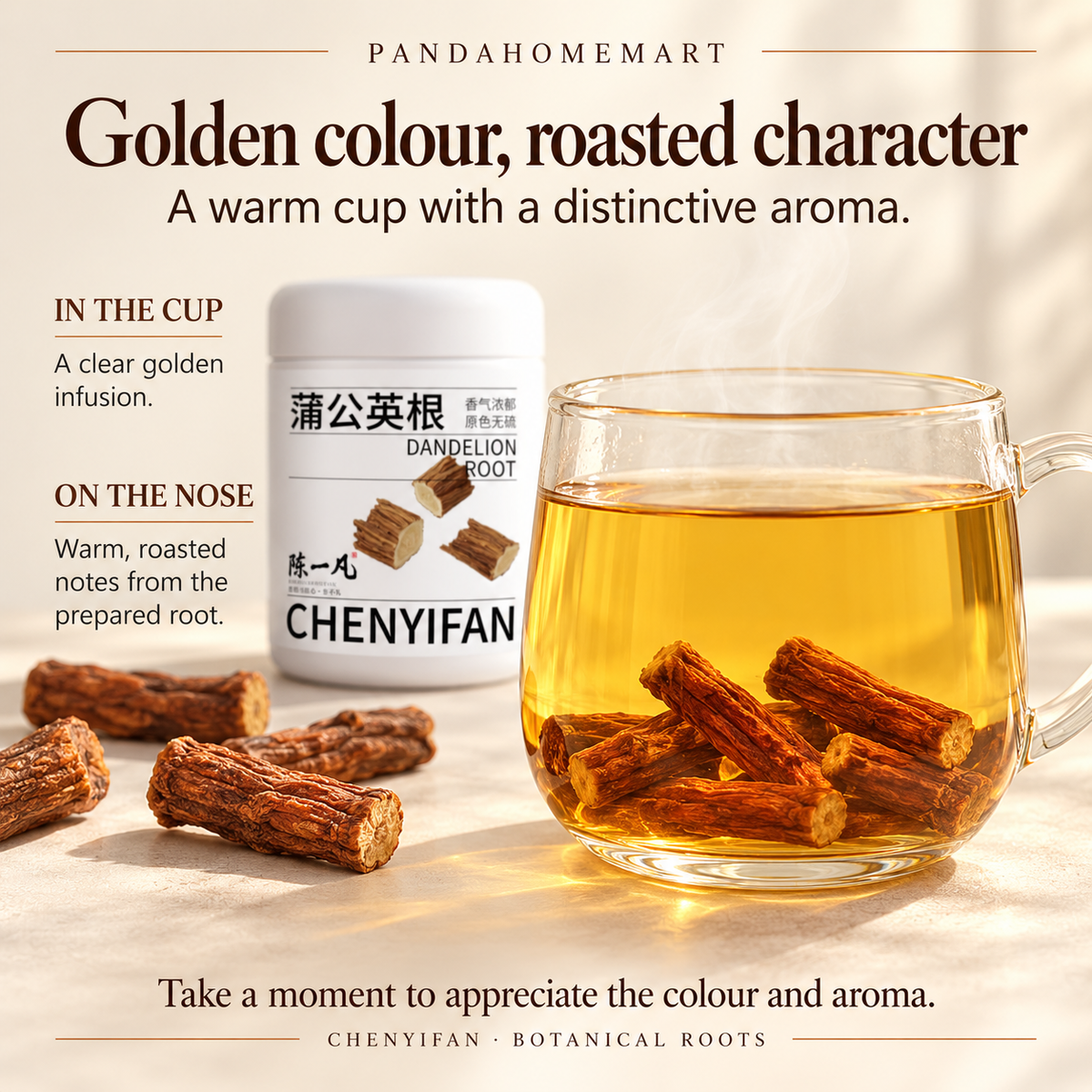 Dandelion Root Golden Amber Botanical Infusion