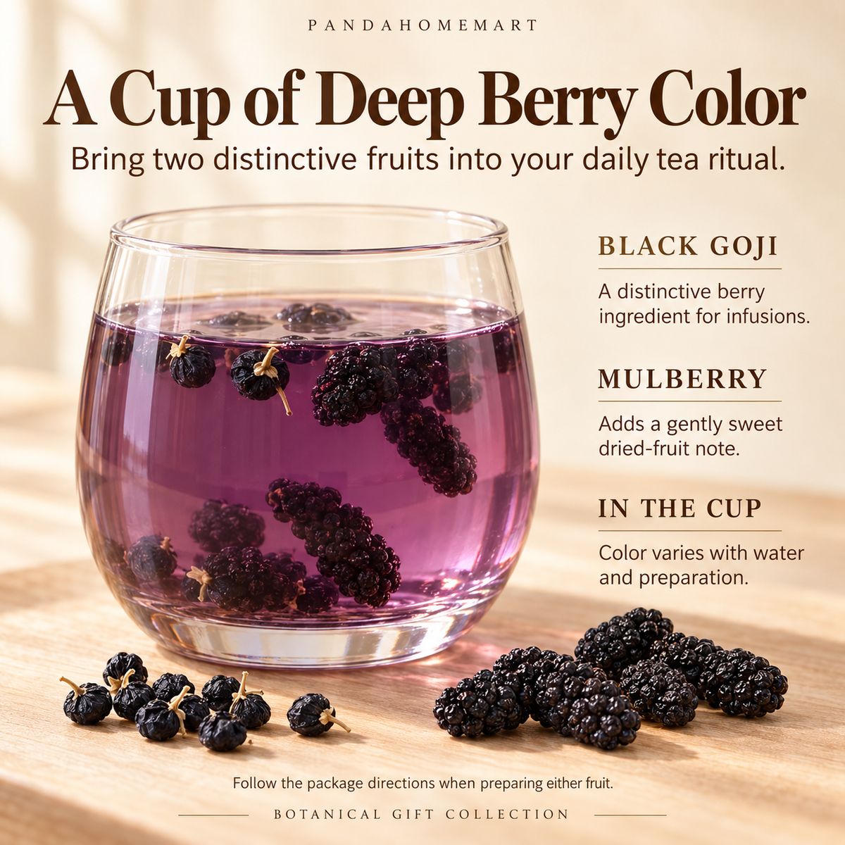 Black Goji Berries and Dried Mulberries Gift Collection