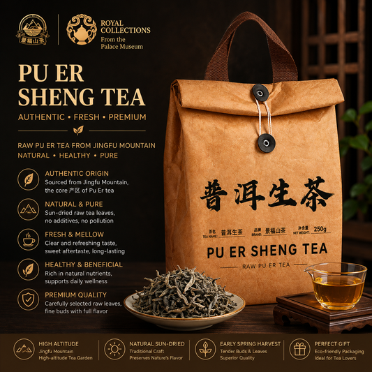 Pu Er Sheng Tea – Premium Raw Pu-erh Chinese Tea for Wellness, Digestion & Mindful Tea Rituals