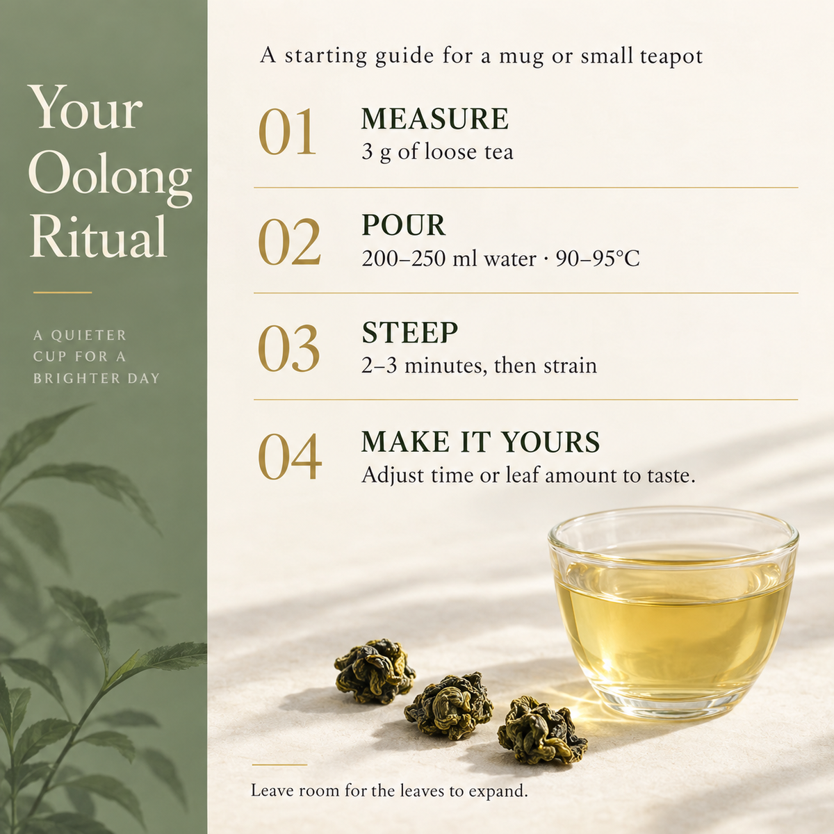 Premium Tie Guan Yin Oolong Tea Gift Set – Te Ji 260 g