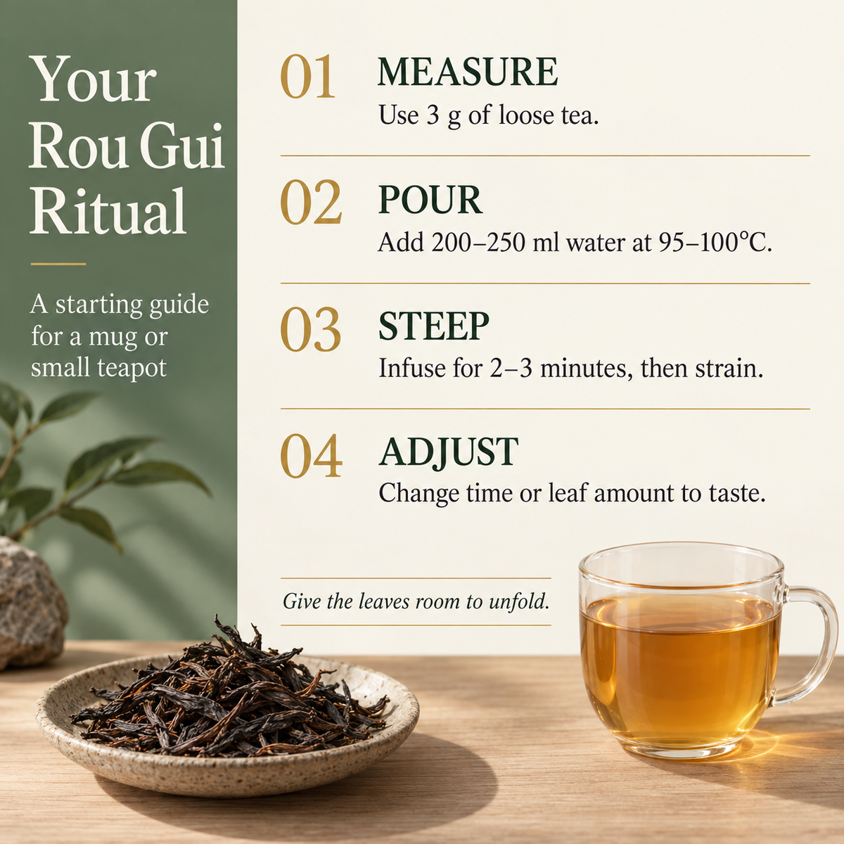 Floral Aroma Rou Gui Wuyi Rock Oolong Tea – 250 g