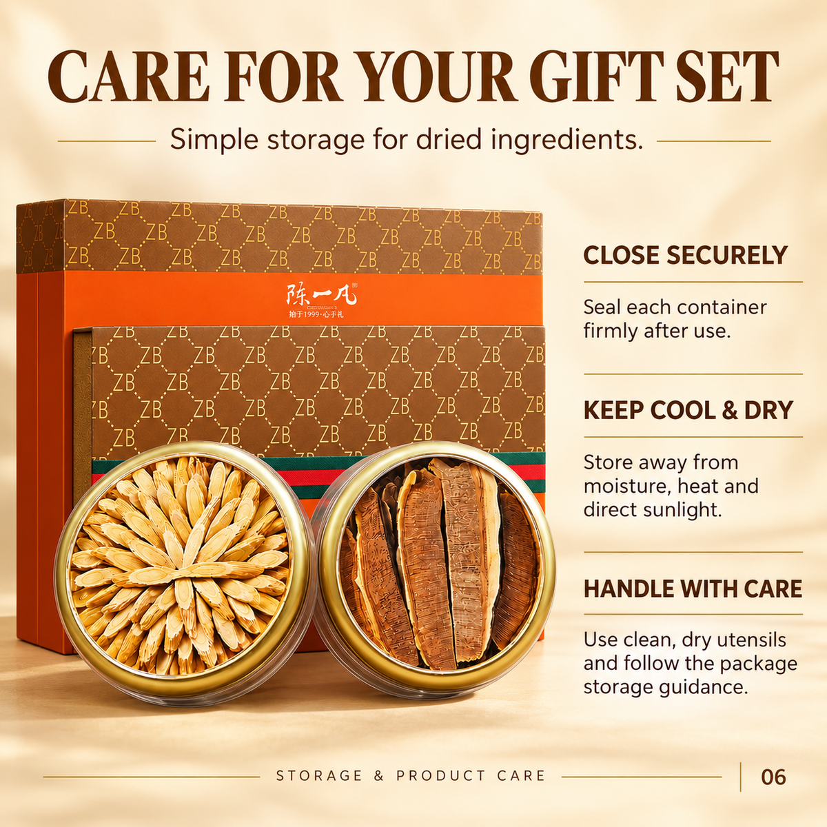 PandaHomeMart Astragalus and Reishi Gift Set with Two Containers