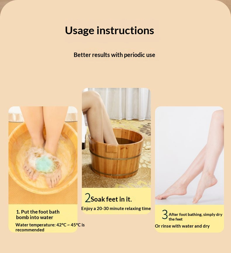 Mugwort Herbal Foot Soak Balls – Traditional Chinese Aromatherapy Foot Bath for Relaxation, Sleep & Oriental Wellness | Botanical Home Spa Ritual