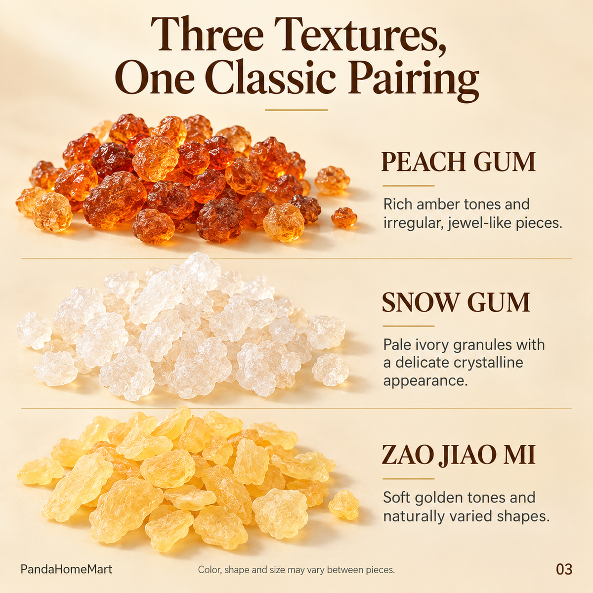 Peach Gum · Snow Gum · Zao Jiao Mi Sweet Soup Gift Set – 500 g