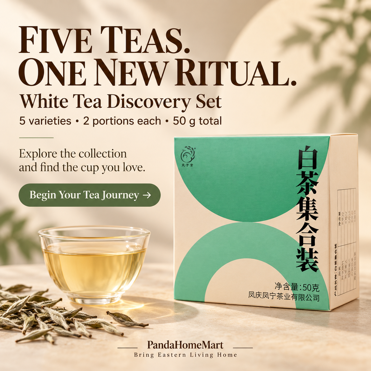 Chinese White Tea Tasting Collection – 50 g