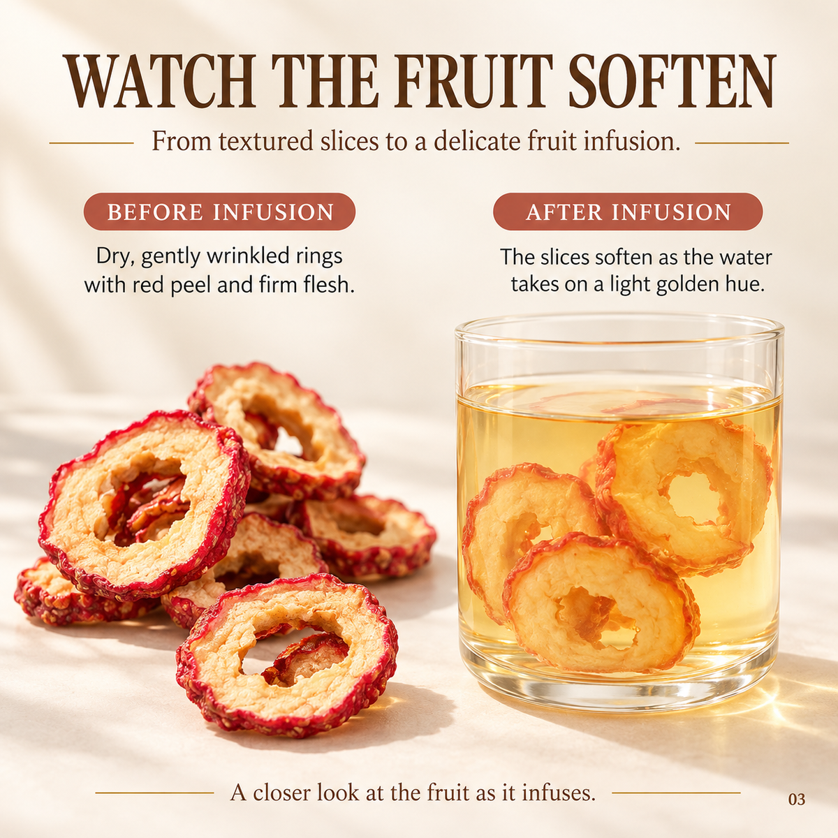 Dried Hawthorn Fruit Slices with Red Peel and Golden Flesh