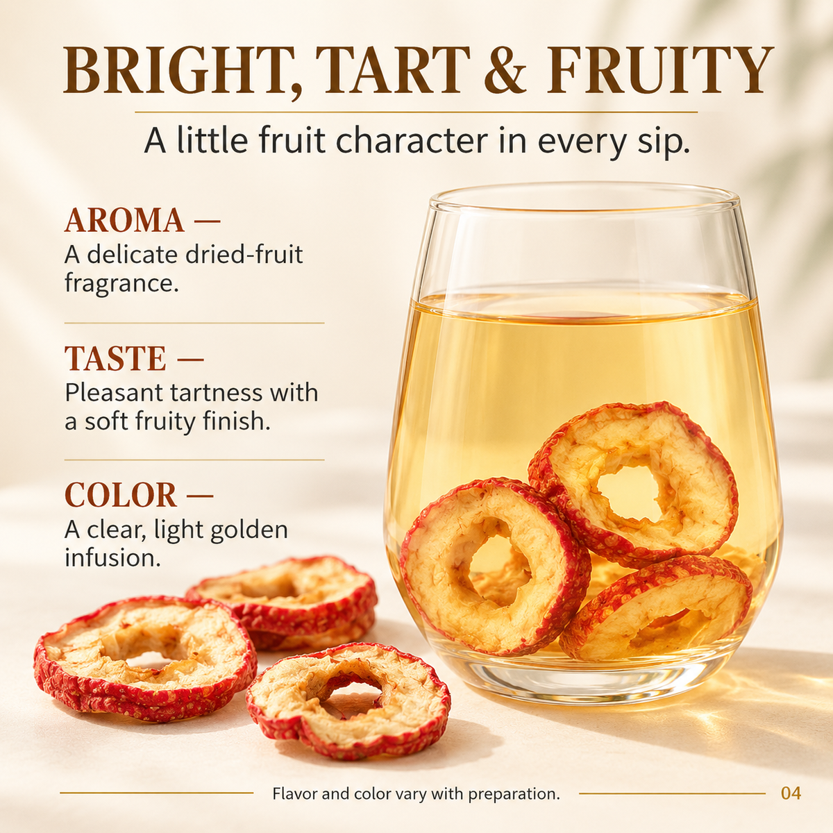 Hawthorn Slices for Fruit Infusions and Tea Pairings