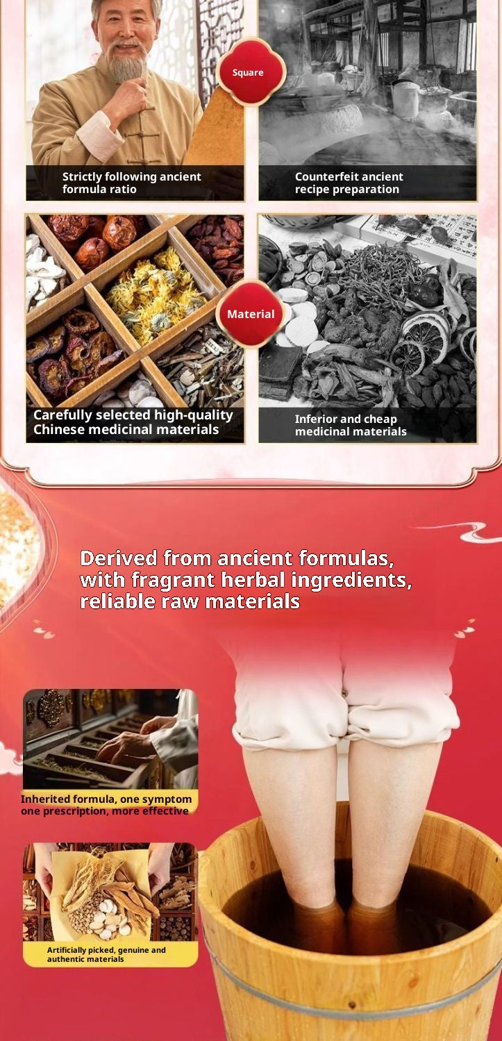 Slimming Herbal Foot Soak Bags – Traditional Chinese Warming Foot Bath for Relaxation, Sleep & Oriental Wellness | Mugwort Ginger Home Spa Ritual