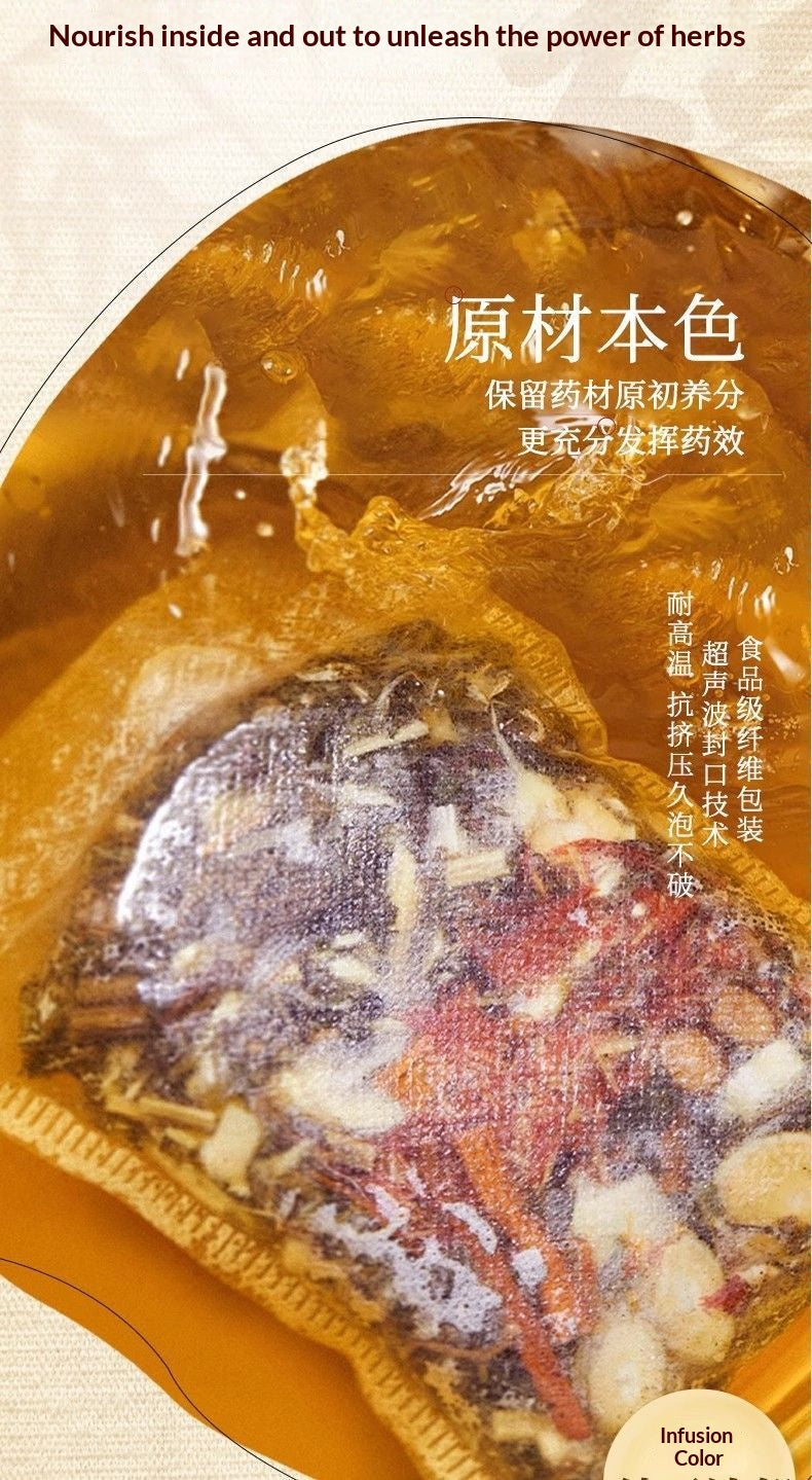 Traditional Chinese Herbal Foot Soak for Seniors – Warming Oriental Foot Bath for Relaxation & Home Wellness | Elderly Comfort Spa Ritual