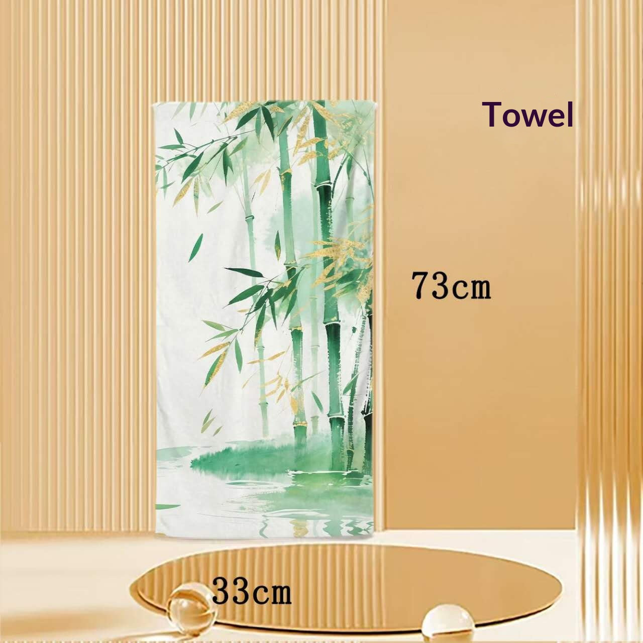 Bamboo Serenity Antibacterial Towel – Oriental Zen Bamboo Bath & Yoga Towel