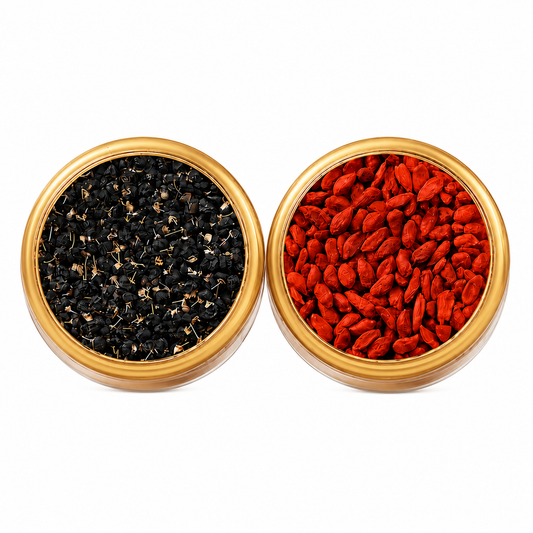 Red and black goji berry gift set 100 g
