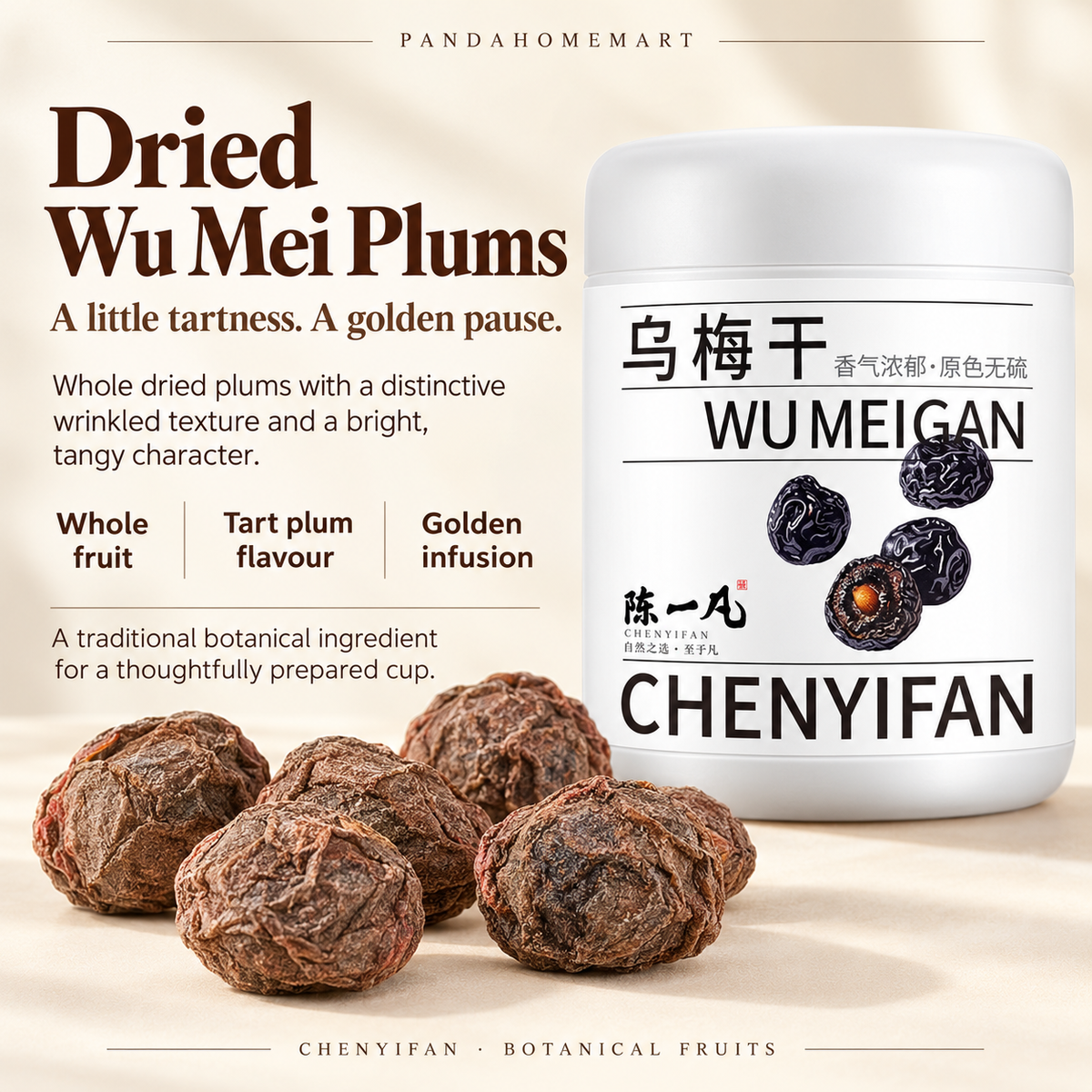 Dried Wu Mei 220g Whole Traditional Chinese Plum