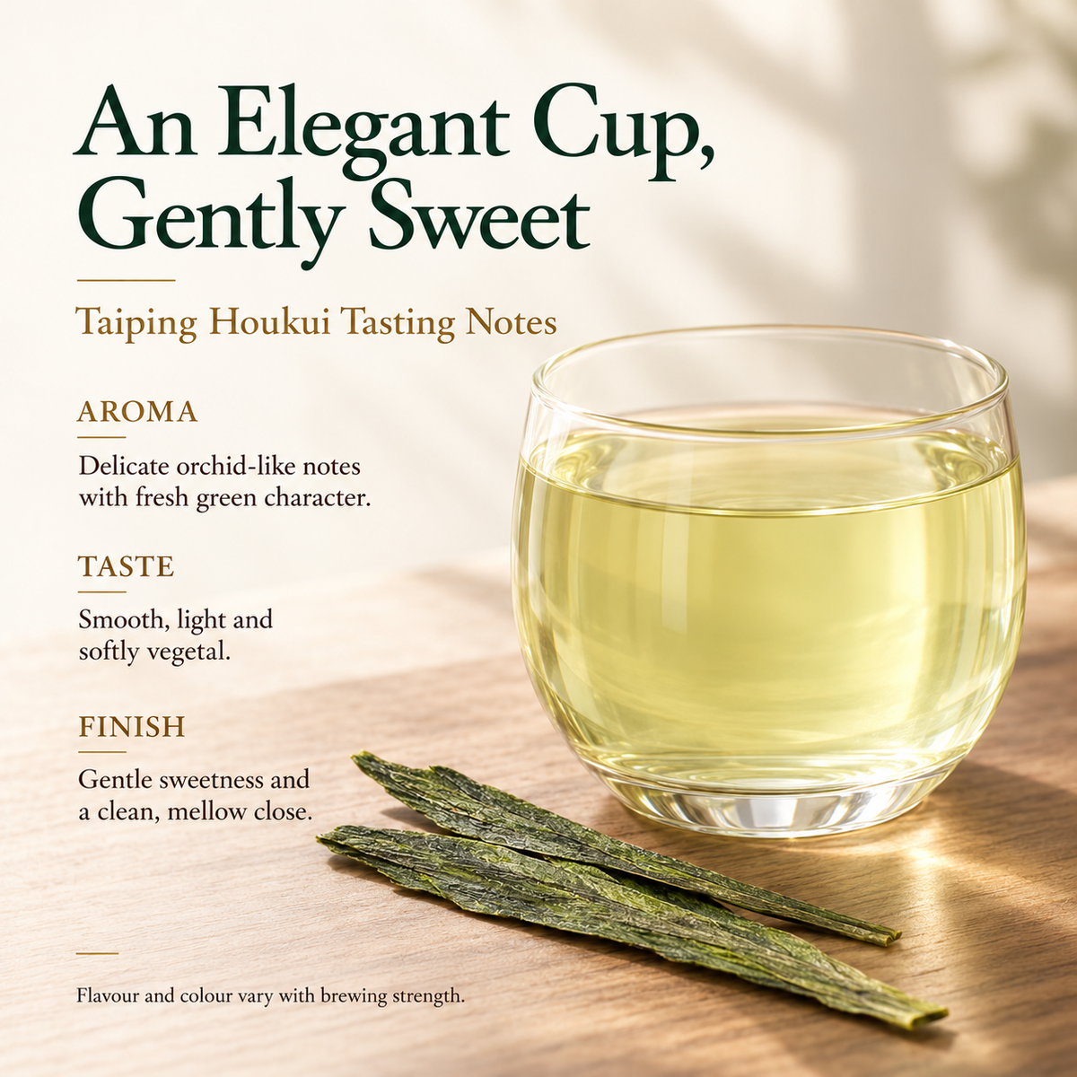 Premium First-Pick Taiping Houkui Green Tea – Orchid Aroma 50 g