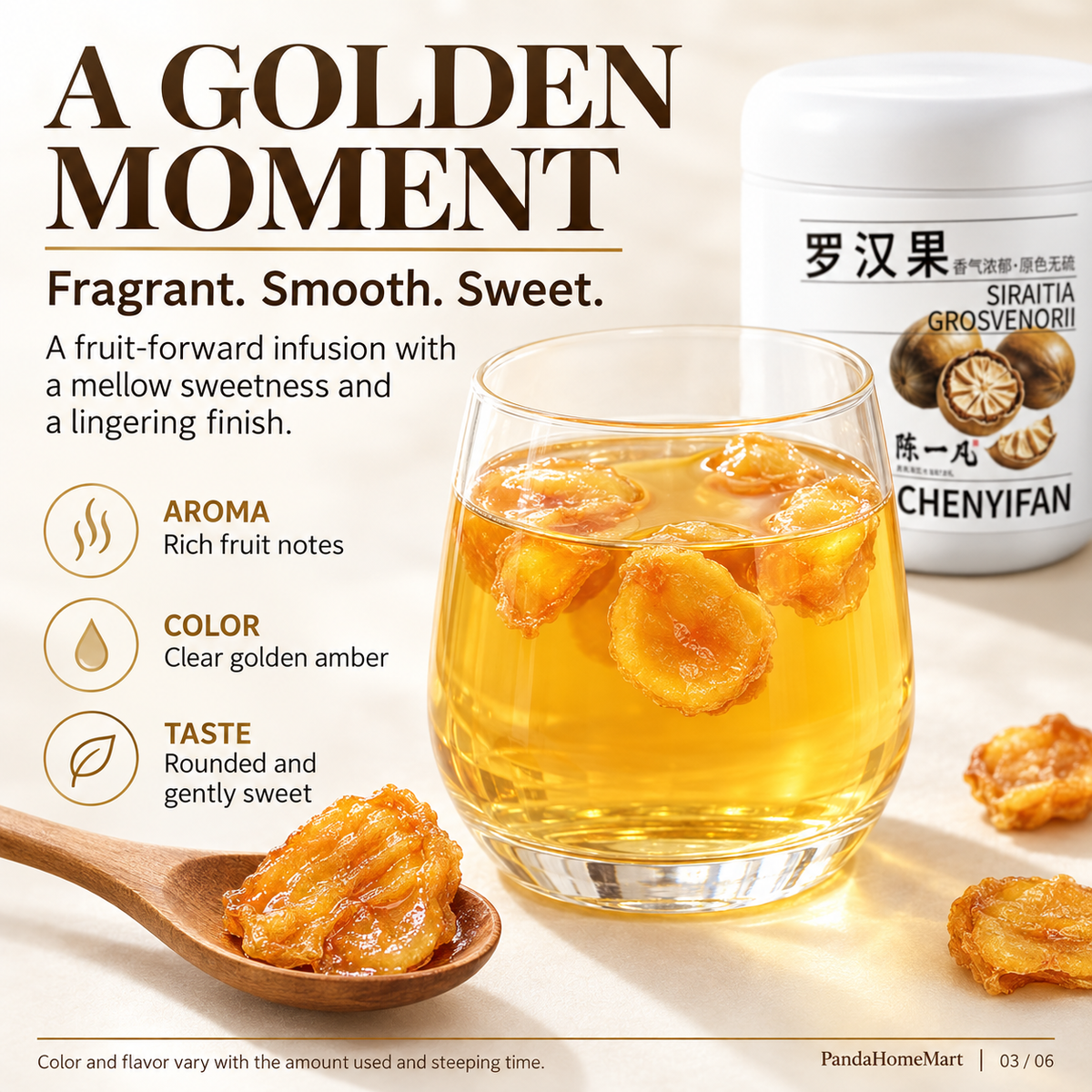 Luo Han Guo Monk Fruit Golden Botanical Infusion