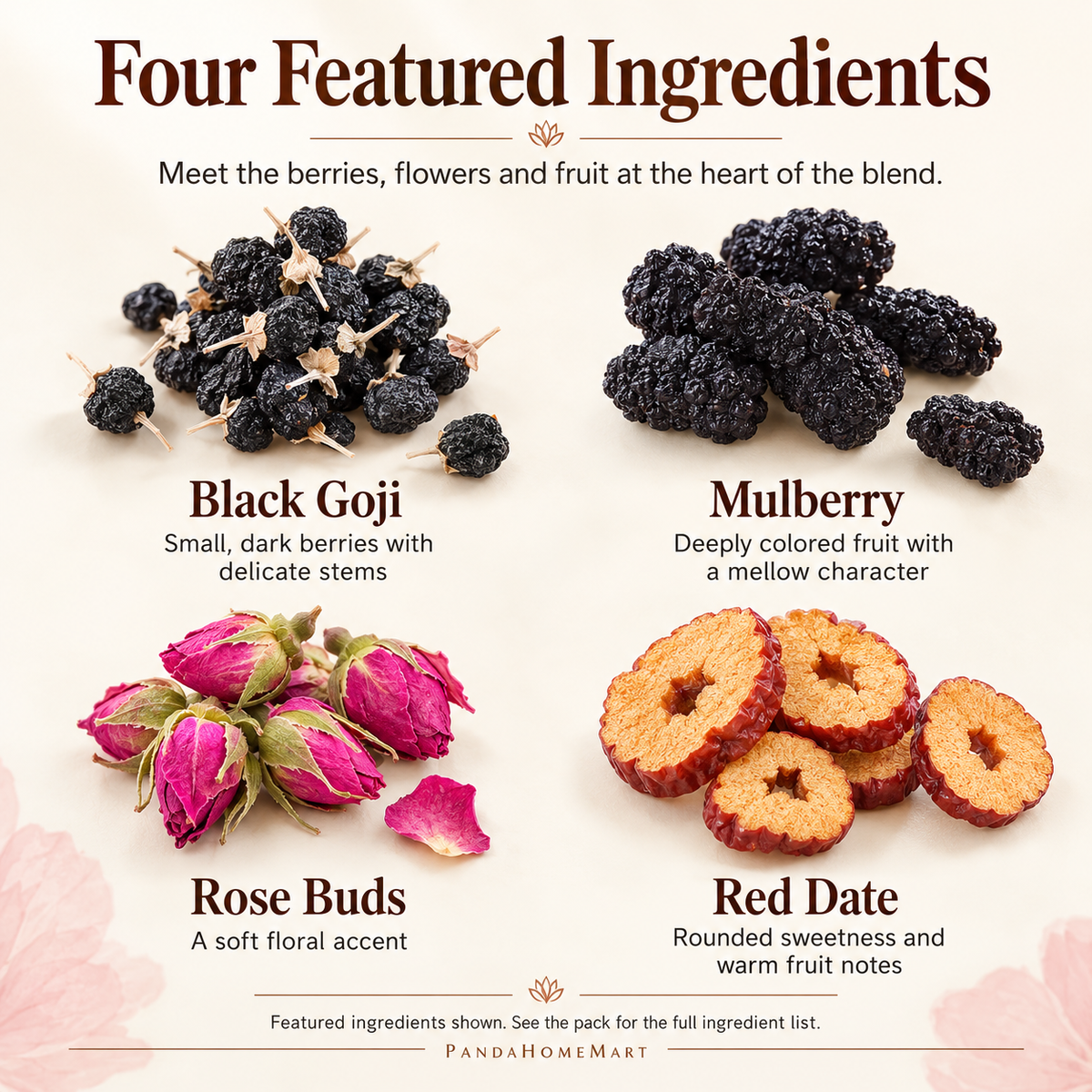 Black Goji, Mulberry & Rose Tea Pods™ — 30 Pods