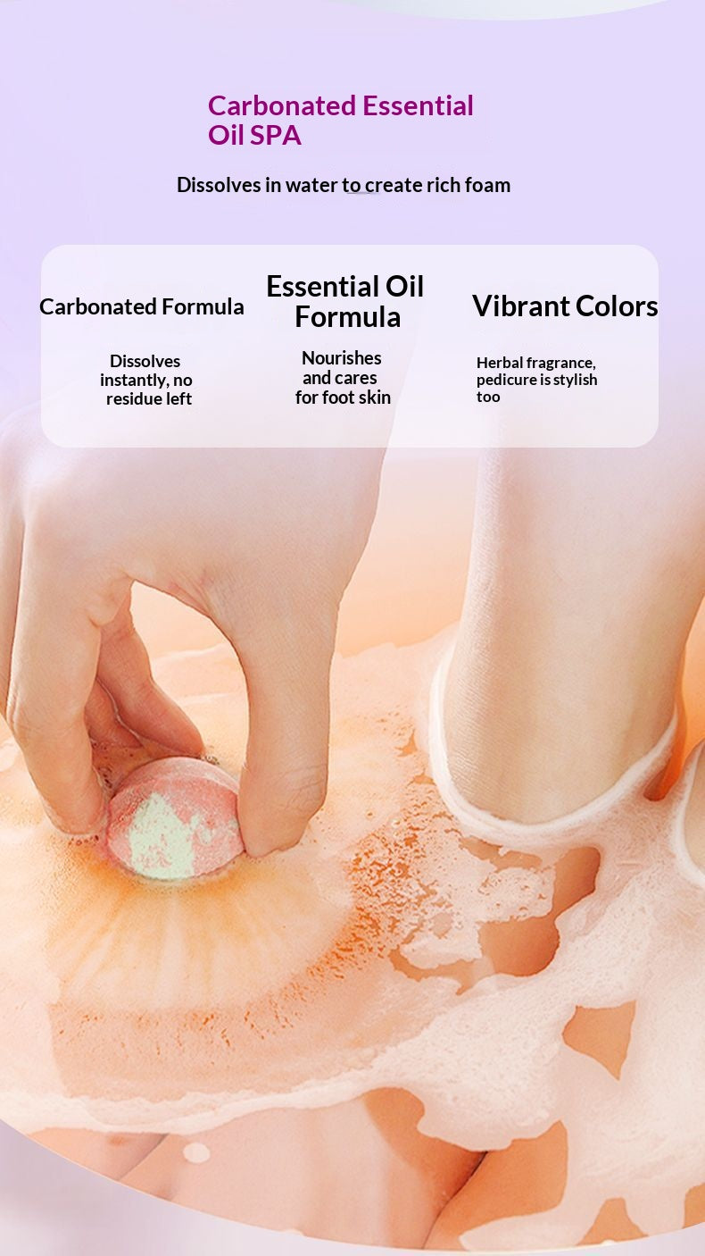 Aromatherapy Foot Soak Balls Gift Set – Relaxing Botanical Foot Bath Bombs for Home Spa & Sleep Wellness | Oriental Self-Care Ritual