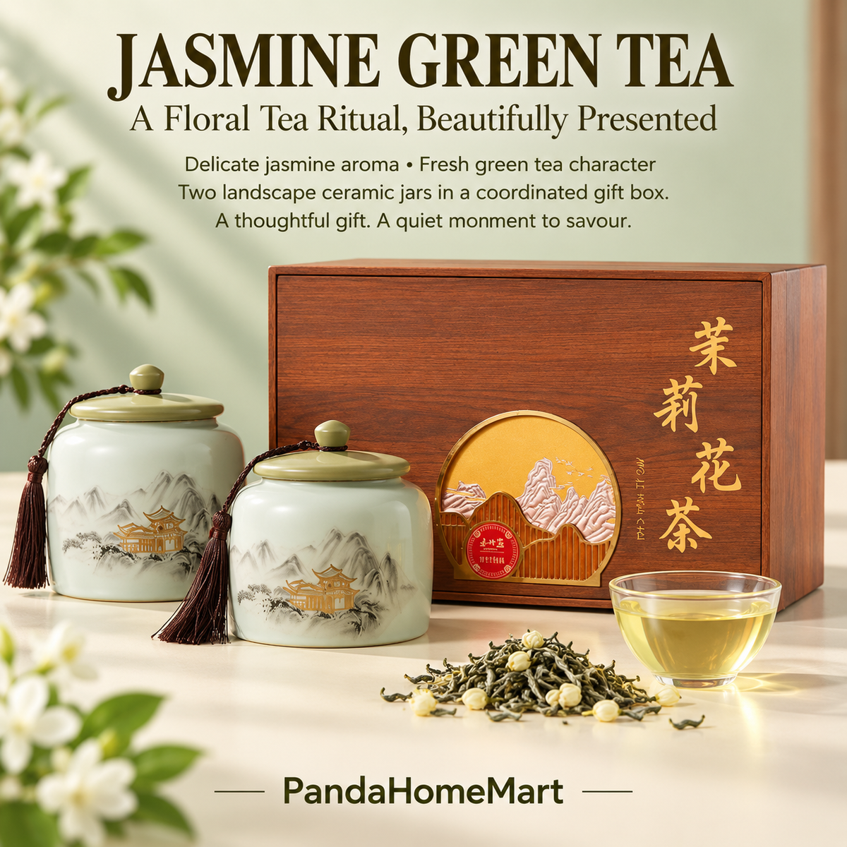 High-Mountain Jasmine Green Tea Gift Set – 260 g