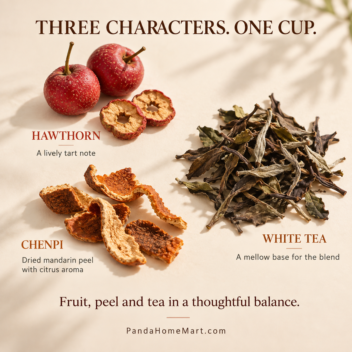 Hawthorn & Chenpi Shou Mei White Tea Sample – 63 g
