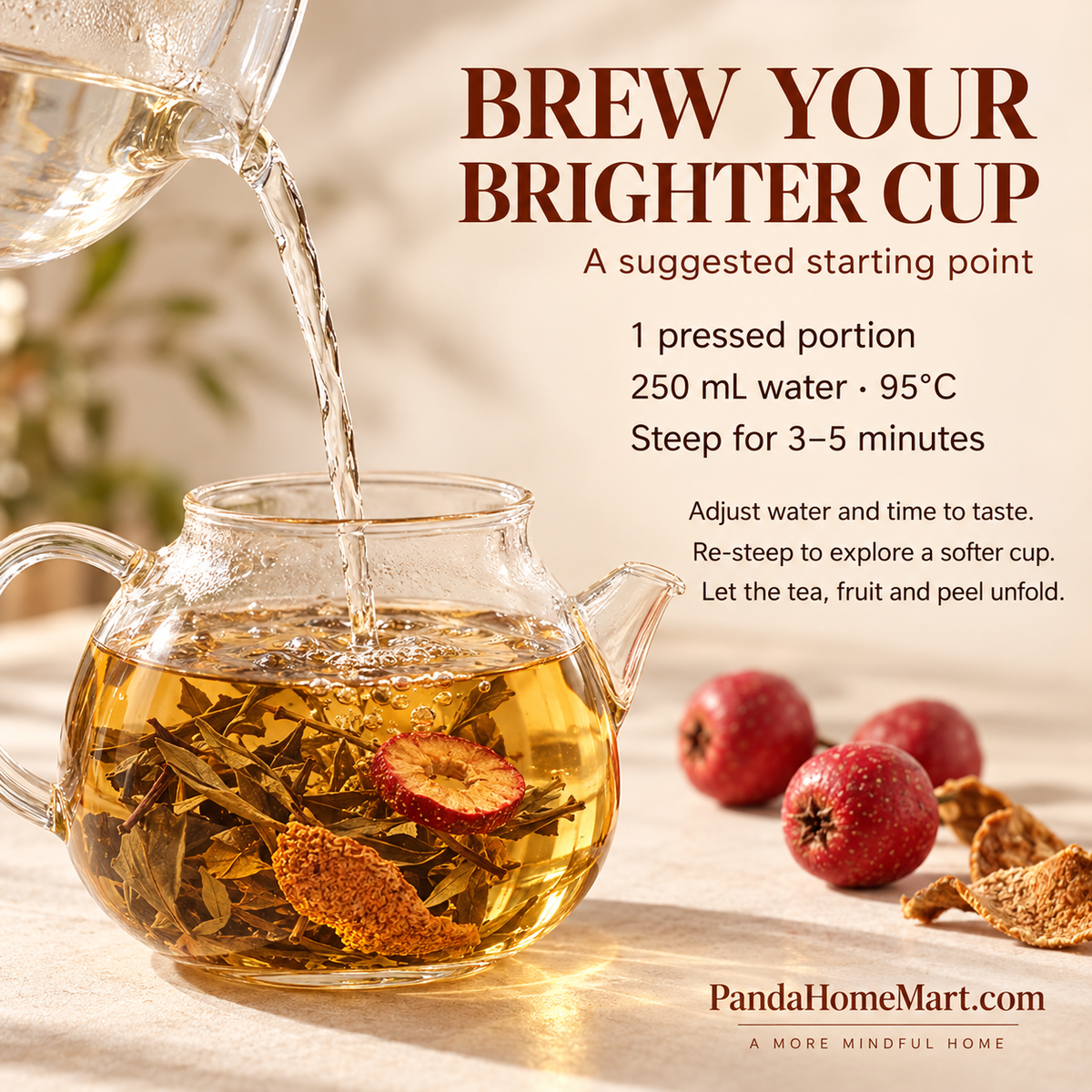 Hawthorn & Chenpi Shou Mei White Tea Sample – 63 g