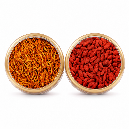 Goji Berry and Cordyceps Flower Gift Set 100g with Red Goji and Chong Cao Hua