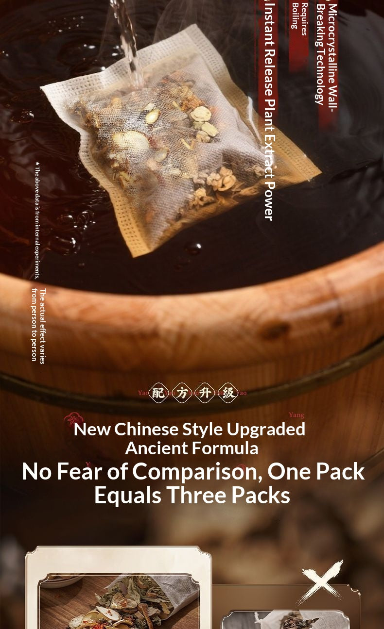 Women’s 28-Herb Herbal Foot Soak Bags – Traditional Chinese Warming Foot Bath for Relaxation, Detox & Oriental Wellness | Home Spa Self-Care Ritual