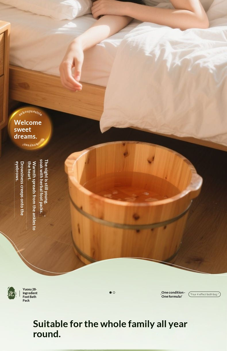Sleep Wellness Herbal Foot Soak Bags – Traditional Chinese Foot Bath for Relaxation, Warmth & Bedtime Self-Care | Oriental Herbal Spa Ritual