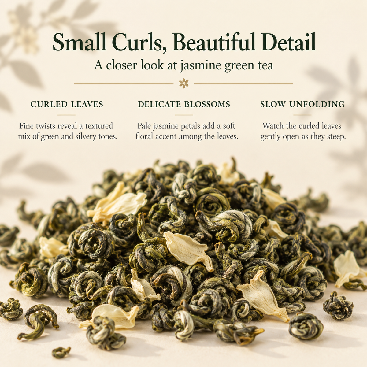 Premium Eight-Scented Hengxian Jasmine Green Tea – 125 g