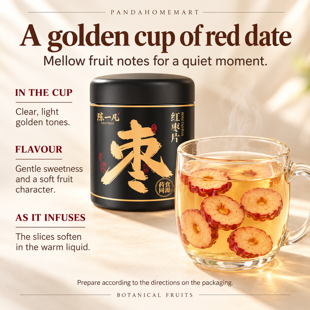 Dried Jujube Hong Zao Fruit Infusion