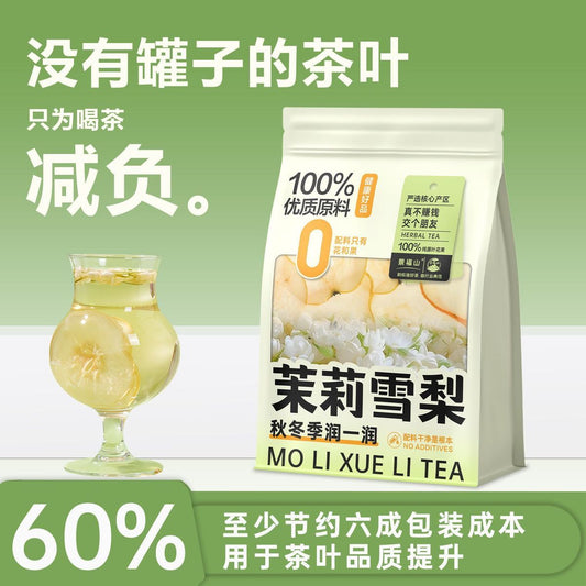 Jasmine Snow Pear Tea – Chinese Floral Fruit Wellness Tea for Hydration, Relaxation & Emotional Healing Rituals