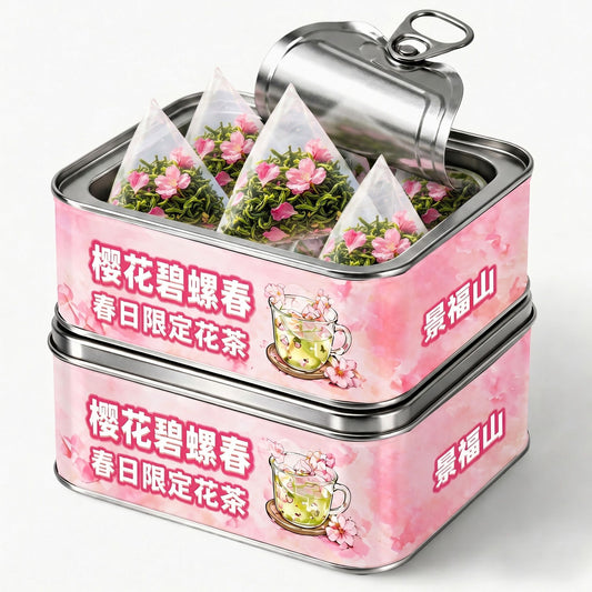 Sakura Green Tea Blossom Blend – Premium Japanese-Inspired Cherry Blossom Spring Tea Gift Box