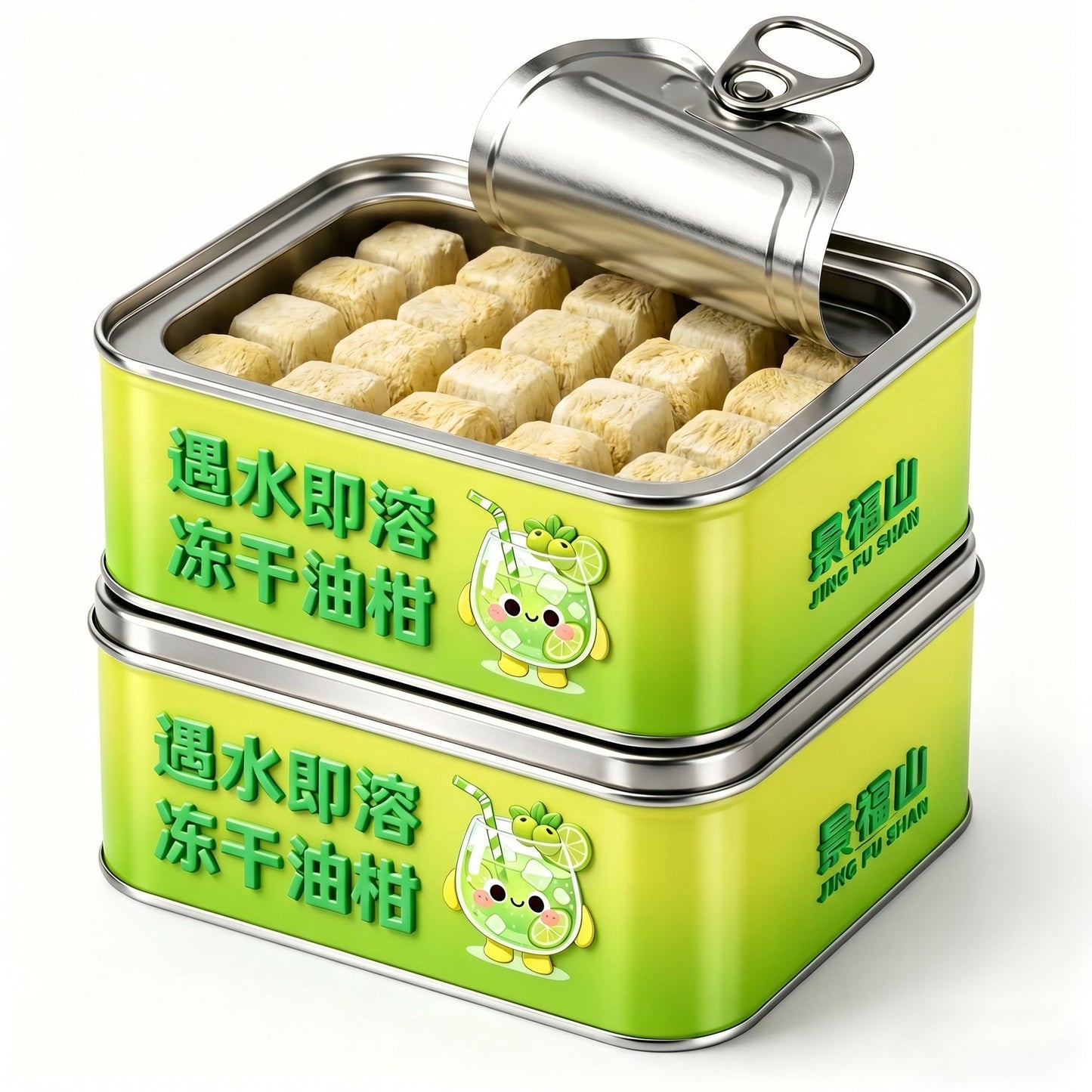 Freeze-Dried Yuzu Citrus Cubes – Instant Japanese Yuzu Fruit Tea | Refreshing Citrus Wellness Drink & Summer Hydration Tea