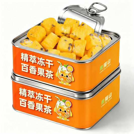 Freeze-Dried Passion Fruit Tea Cubes – Tropical Fruit Tea for Hydration, Summer Wellness & Refreshing Energy Drinks