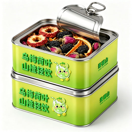 Smoked Plum Hawthorn Herbal Tea – Rose Mulberry Citrus Wellness Drink, Botanical Fruit Tea Blend for Cold Brew & Daily Detox