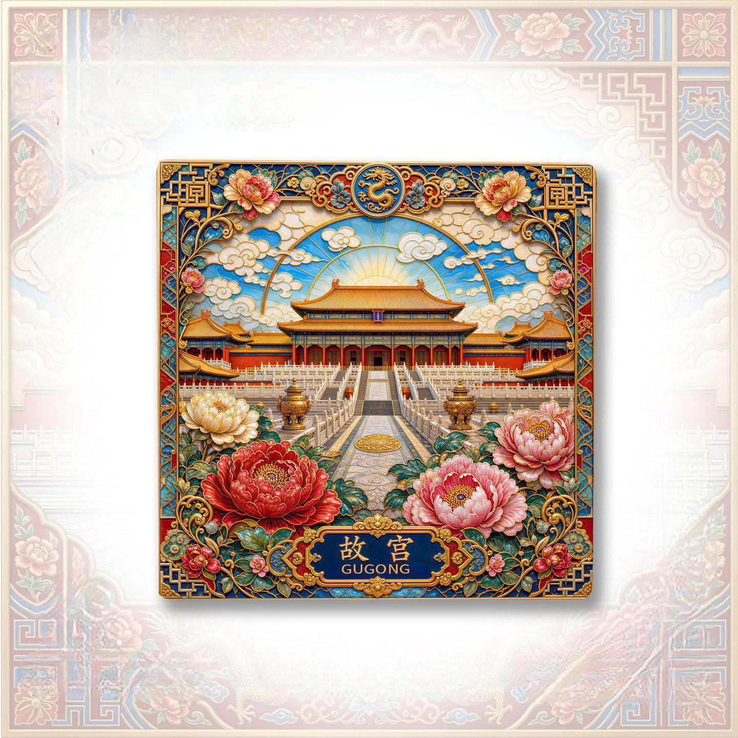 China Wonders Fridge Magnet Collection™ (Set of 5) Forbidden City • Potala Palace • Jiuzhaigou • Zhangye Danxia • Kunming